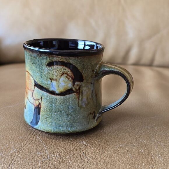 Signed Joyce Morgan Chelsea Pottery Cat Mug – Vtg Studio Ceramic, 3" Espresso - Picture 4 of 10